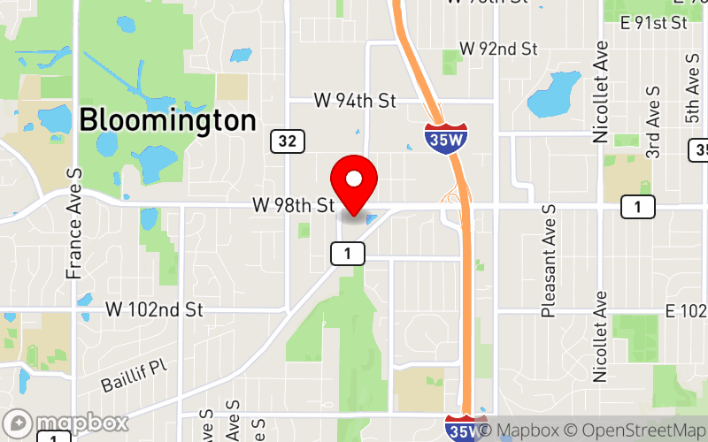Map for Tri-City Mental Health Summit at 1800 W. Old Shakopee Road, Bloomington, MN 55431-3027