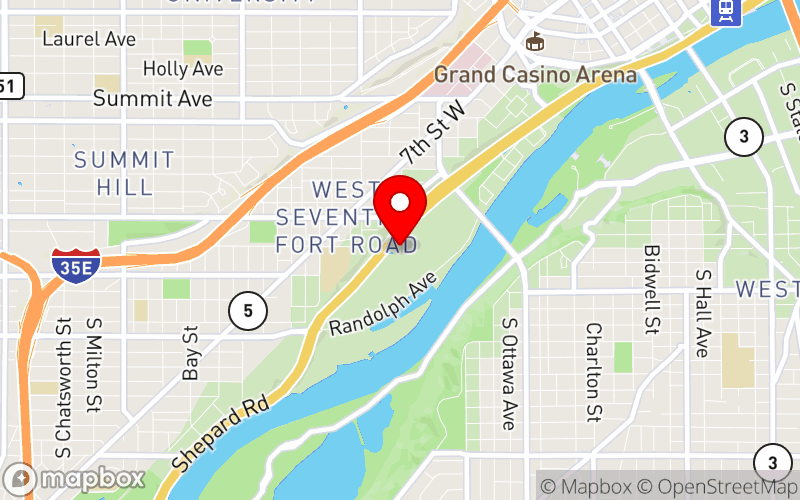 Map for MACMH's Infant & Early Childhood Multidisciplinary Conference at 175 West Kellogg Boulevard, Saint Paul, MN 55102
