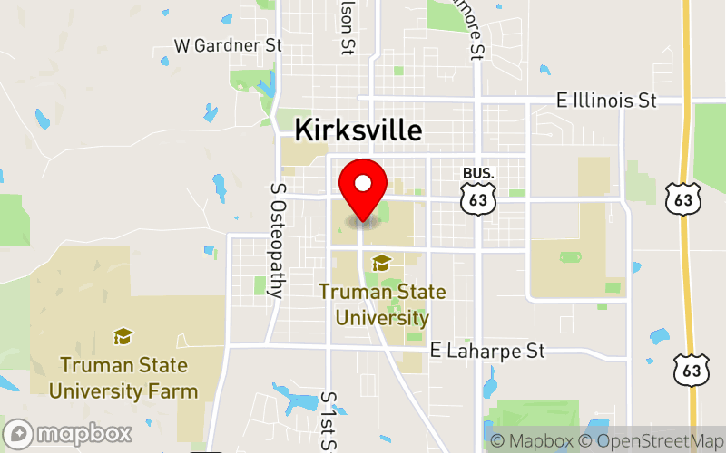 Map for 2025 Missouri Health Symposium at 901 S Franklin St, Kirksville, MO 63501