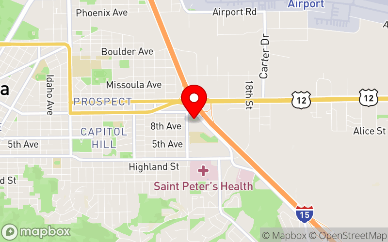 Map for 2025 Montana Behavioral Health Conference at 2301 Colonial Drive, Helena, MT 59601, United States