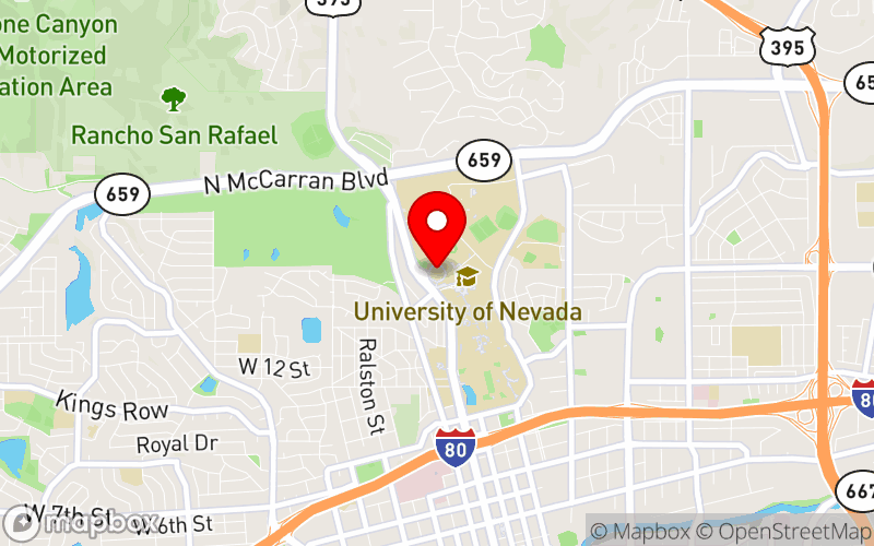 Map for Nevada Association for Positive Behavior Support Conference at 1664 N. Virginia Street, Reno, NV 89557 Map for Nevada Association for Positive Behavior Support Conference at 1664 N. Virginia Street, Reno, NV 89557