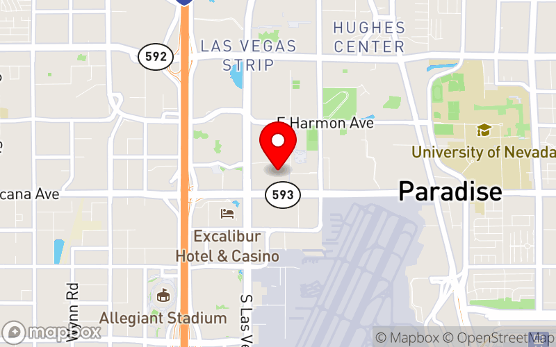Map for 2025 Mental Health Management Summit at 3799 Las Vegas Blvd. S, Las Vegas, NV 89109