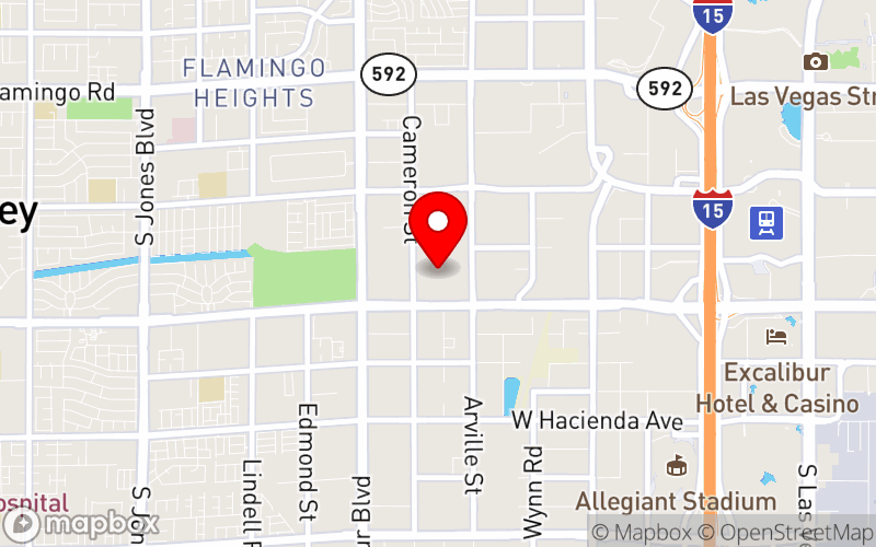 Map for 2025 NAMI Nevada Annual Education Conference at 4500 W. Tropicana Ave., Las Vegas, NV 89103