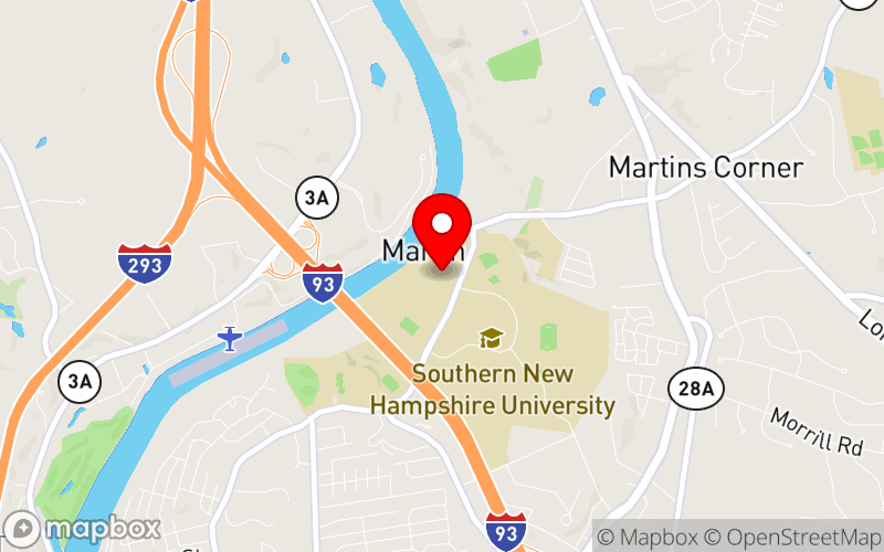 Map for New England NARR Conference at 2500 North River Road, Manchester, NH