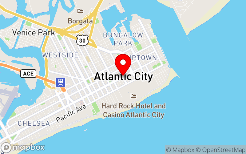 Map for NASW-NJ Annual Conference at Hard Rock Hotel and Casino, Atlantic City, NJ Map for NASW-NJ Annual Conference at Hard Rock Hotel and Casino, Atlantic City, NJ