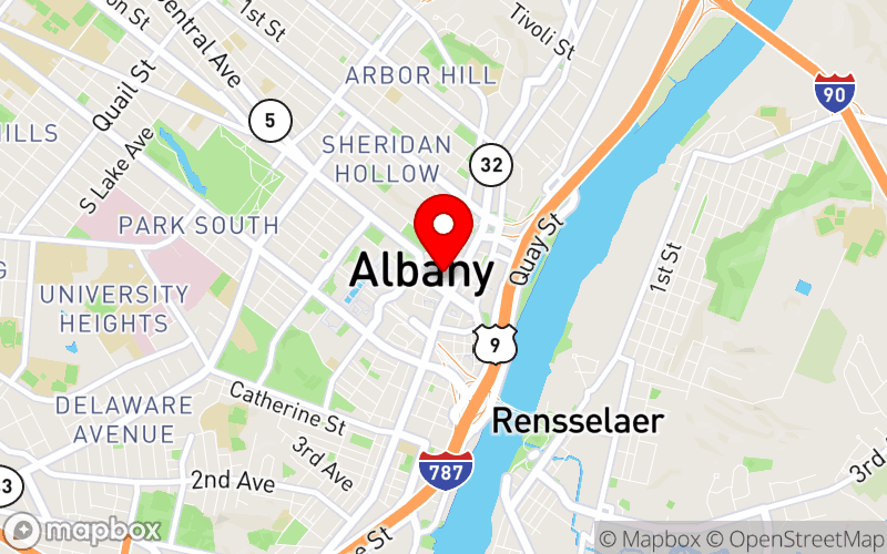 Map for 2025 NYSPA Conference at 40 Lodge Street, Albany, NY 12207 Map for 2025 NYSPA Conference at 40 Lodge Street, Albany, NY 12207
