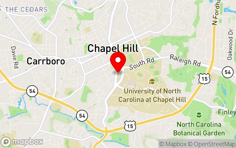 Map for Macro to Micro Children’s Behavioral Health Conference Leading & Learning Together at 325 Pittsboro Street CB# 3550, Chapel Hill, NC 27599-3550