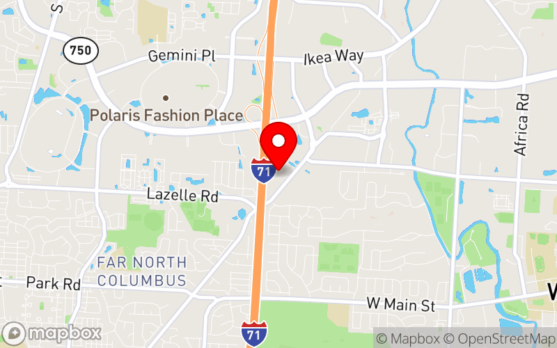 Map for 2025 Annual Statewide Social Work Conference at 9200 Worthington Road, Westerville, OH 43082, United States