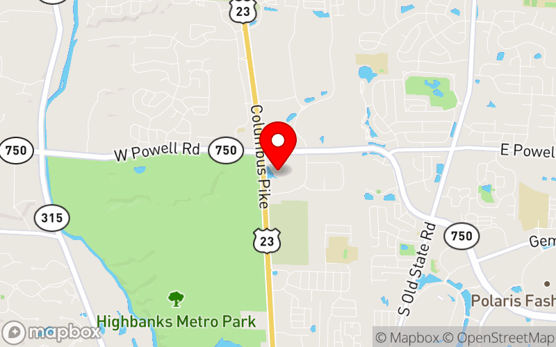 Map for OCCA Annual Conference at 100 Green Meadows Drive South, Lewis Center, OH 43035, US