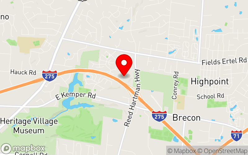 Map for 2025 Annual Spring Conference at 12020 Southwick Lane Cincinnati, OH 45241