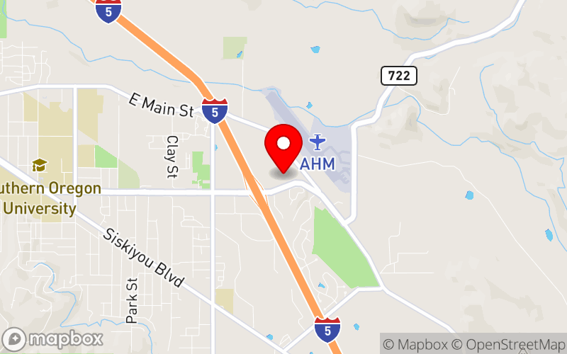 Map for 2025 Behavioral Health Training Summit at 2525 Ashland Street, Ashland, Oregon 97520
