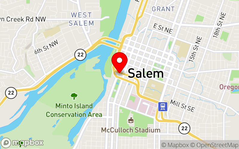 Map for 9th Annual ACMA Case Management and Transitions of Care Conference at 200 Commercial St SE, Salem, Oregon 97301