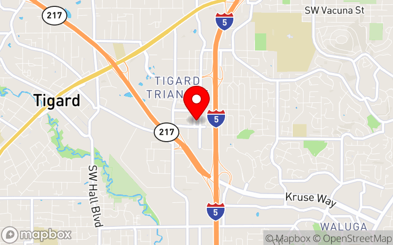 Map for 2025 Fall Play Therapy Conference at 12753 SW 68th Ave, Portland, OR 97223