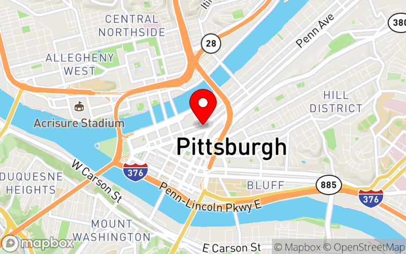 Map for NAMI Keystone Pennsylvania: Youth Mental Health Conference at 1000 Penn Ave., Pittsburgh, PA 15222