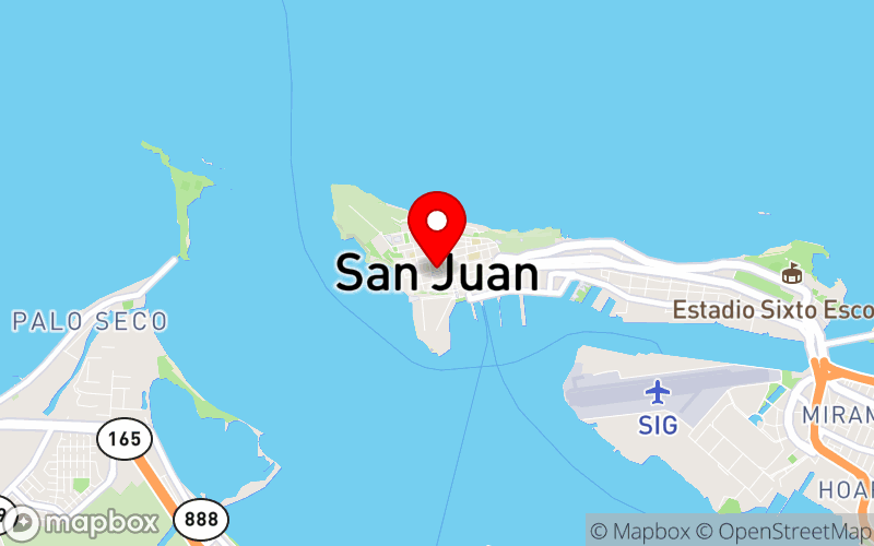 Map for Continuum 2025 at Caribe Hilton, San Juan, PR
