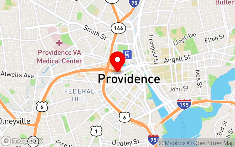 Map for 2025 Collaborative Perspectives on Addiction Meeting at 1 W Exchange St, Providence, RI 02903 Map for 2025 Collaborative Perspectives on Addiction Meeting at 1 W Exchange St, Providence, RI 02903