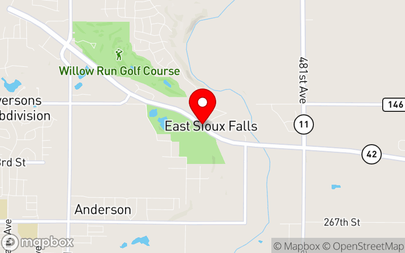 Map for 2025 NASW-SD Annual Conference at Sioux Falls Convention Center, Sioux Falls, SD