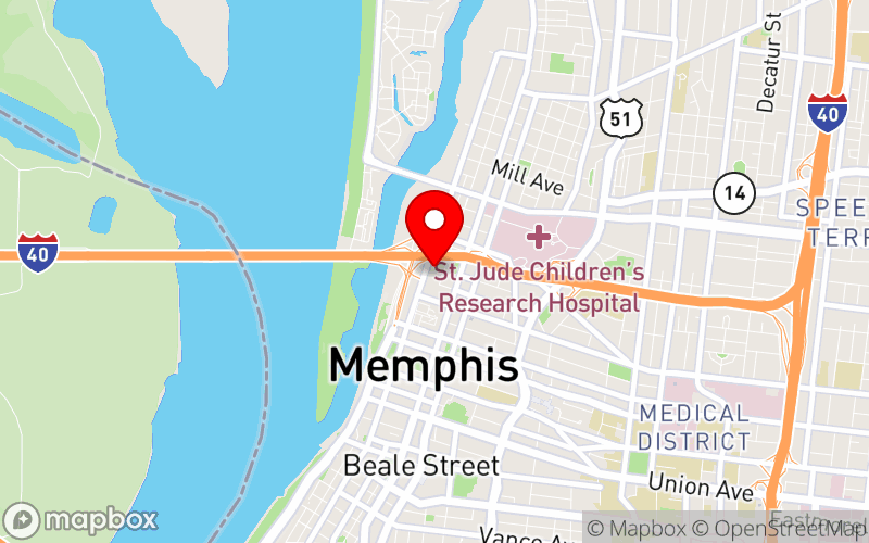 Map for Association of Infant Mental Health in TN Conference at 255 N. Main St., Memphis, TN 38103, United States Map for Association of Infant Mental Health in TN Conference at 255 N. Main St., Memphis, TN 38103, United States