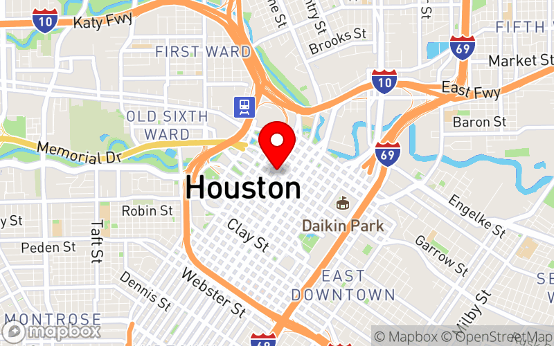 Map for 69th Annual TCA Professional Growth Conference at Marriott Marquis, Houston, TX