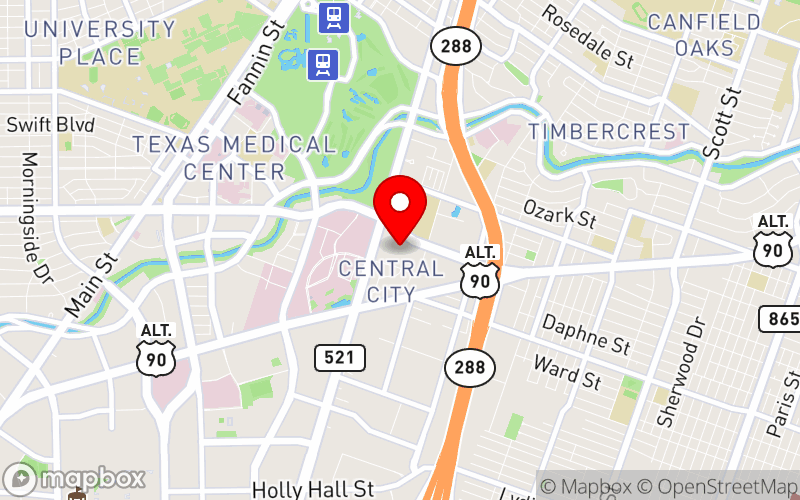 Map for 2025 UTHealth Houston Mood Disorders Conference at 2450 Holcombe Blvd. Suite X, Gate 2450, Houston, TX 77054