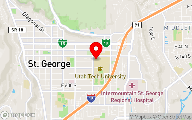 Map for UAMFT Fall Conference 2025 at 225 S 700 E, St. George, UT 84770