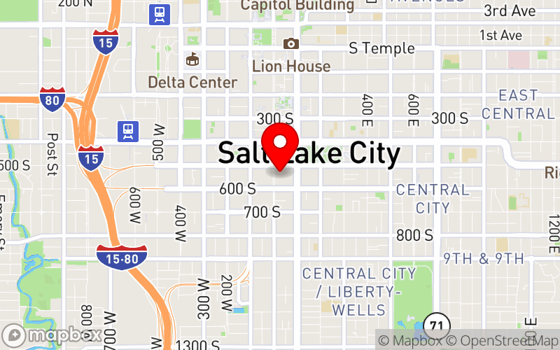 Map for 2025 Summer Conference - Salt Lake City, UT at 555 S Main Street, Salt Lake City, UT 84111 Map for 2025 Summer Conference - Salt Lake City, UT at 555 S Main Street, Salt Lake City, UT 84111