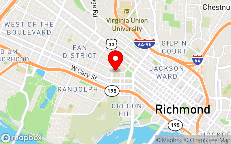 Map for Research to Recovery Conference at 1000 Floyd Avenue, Richmond, VA 23220