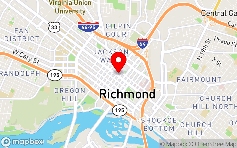 Map for 57th Annual NABSW Conference at 500 E Broad St, Richmond, Virginia, United States Map for 57th Annual NABSW Conference at 500 E Broad St, Richmond, Virginia, United States