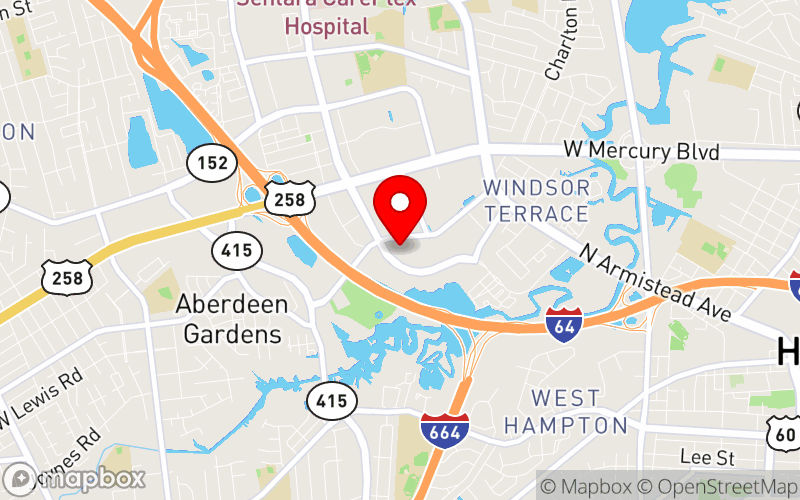 Map for Virginia School Counselor Association Conference 2025 at 1700 Coliseum Drive, Hampton, VA 23666
