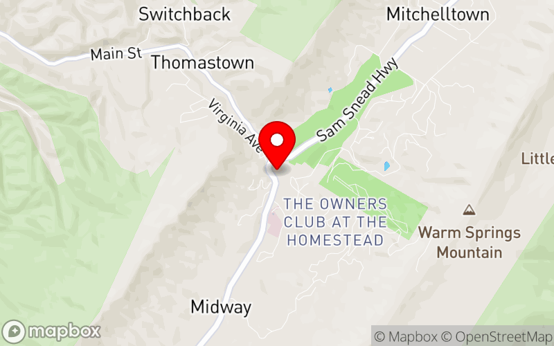 Map for 2025 Virginia CIT Conference at 7696 Sam Snead Hwy, Hot Springs, VA 24445 Map for 2025 Virginia CIT Conference at 7696 Sam Snead Hwy, Hot Springs, VA 24445