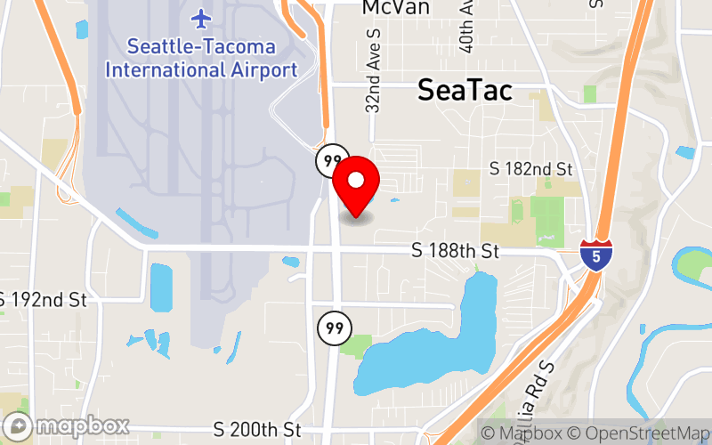 Map for IHS National Clinical and Community Workforce Summit at 18740 International Blvd., Seattle, WA 98188 Map for IHS National Clinical and Community Workforce Summit at 18740 International Blvd., Seattle, WA 98188