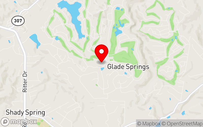 Map for 21st Annual HIV in West Virginia Conference at 255 Resort Dr, Daniels, WV 25832-9046