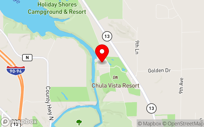 Map for 2025 Wisconsin Harm Reduction Conference at Chula Vista, Wisconsin Dells, WI Map for 2025 Wisconsin Harm Reduction Conference at Chula Vista, Wisconsin Dells, WI