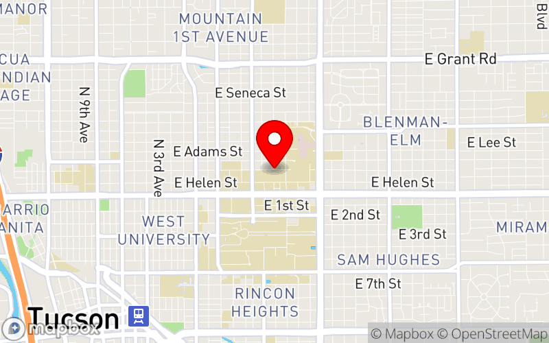Map for The 2026 Integrative Medicine Conference at 1502 E Mabel St, Tucson, AZ 85719