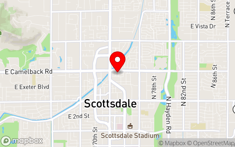 Map for Arizona Psychiatric Society's 2026 Annual Meeting at 7277 E Camelback Rd, Scottsdale, Arizona 85251, United States