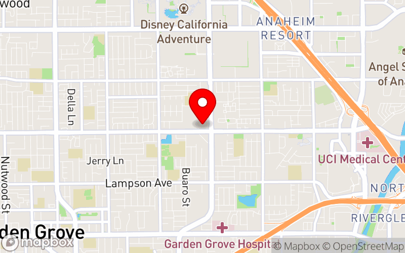 Map for 2026 Partnerships for Well-Being Institute at 11999 Harbor Blvd, Garden Grove, CA 92840