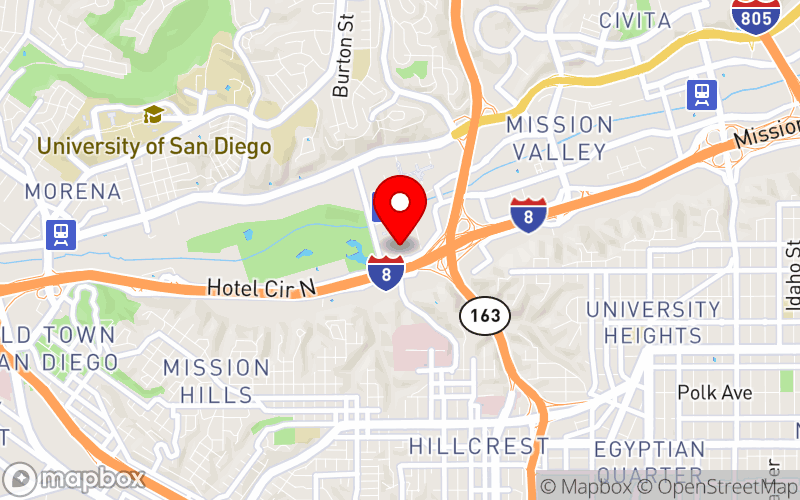 Map for IMMH 2026 at Town and Country Resort, San Diego, CA