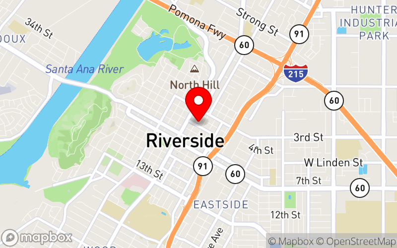 Map for 2026 Disaster Planning Conference at 3637 Fifth Street, Riverside, CA 92501