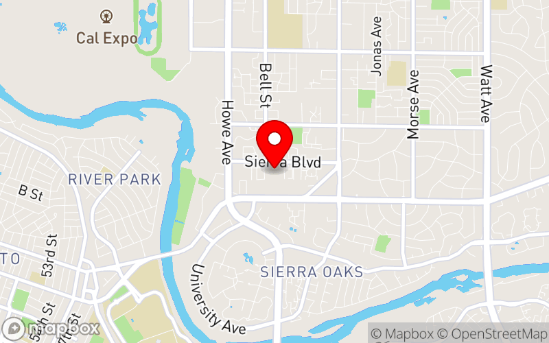 Map for 2026 ACCESS California Annual Conference at 2300 Sierra Boulevard, Sacramento, CA 95825