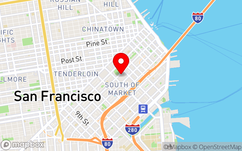 Map for APA 2026 Annual Meeting at 747 Howard Street, San Francisco, CA 94103