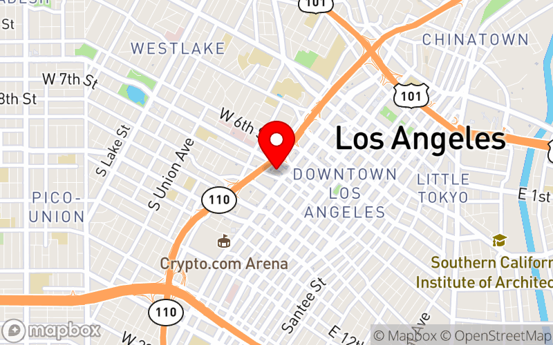 Map for 2026 Mental Health Multicultural Conference "Healing in a Land of Diversity: A Multicultural Approach to Mental Health" at 900 Wilshire Blvd, Los Angeles, CA 90017, United States
