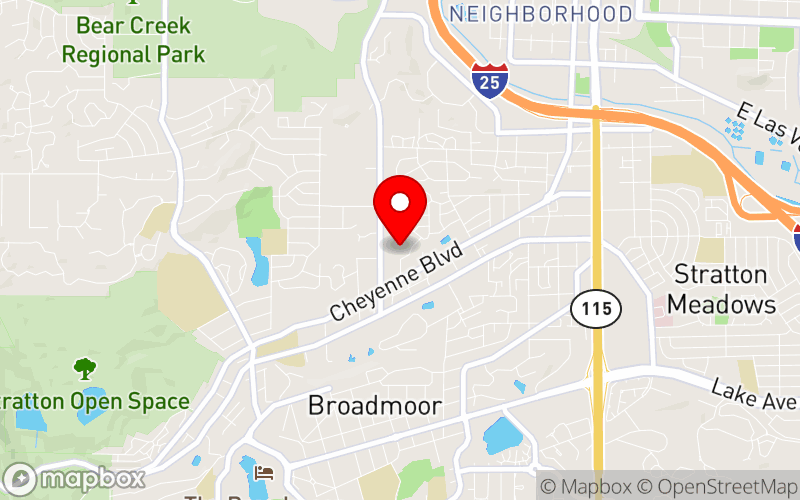 Map for Tenth Annual RMHCPA Conference at 1767 S. 8th Street, Colorado Springs, CO