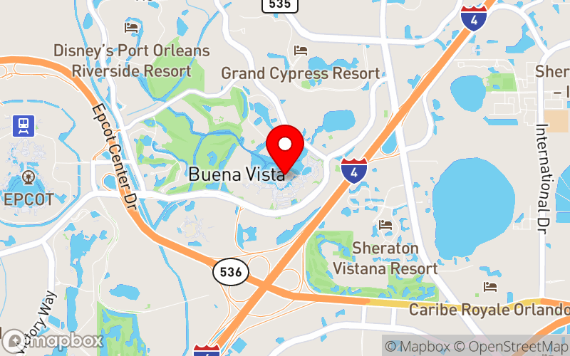 Map for Women's Health and Psychiatry for Primary Care at Walt Disney World, Lake Buena Vista, FL