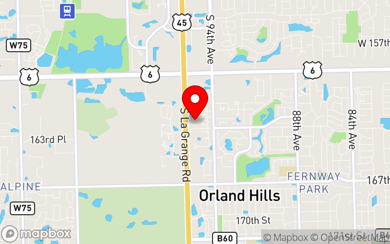 Map for Illinois Mental Health Counselors Association (IMHCA) 2026 Annual Conference - Clinical Implications at 16235 South La Grange Rd, Orland, IL 60467