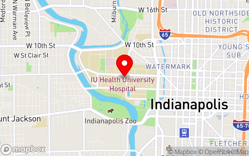 Map for 48th Annual Arthur B. Richter Conference in Child and Adolescent Psychiatry at 420 University Blvd, Indianapolis, IN