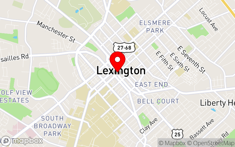 Map for Kids Are Worth It!® Conference at Central Bank Center, Lexington, KY