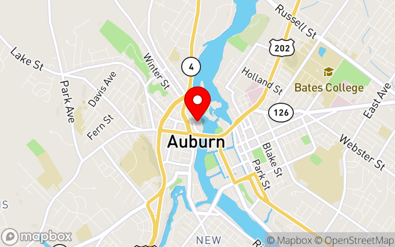 Map for Beyond the Basics Suicide Prevention Conference at 14 Great Falls Plaza, Auburn, ME 04210, United States