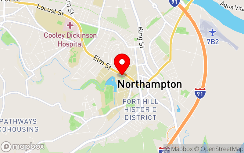 Map for Deepening Clinical Practice Conference at 100 Elm Street, Northampton, MA 01060