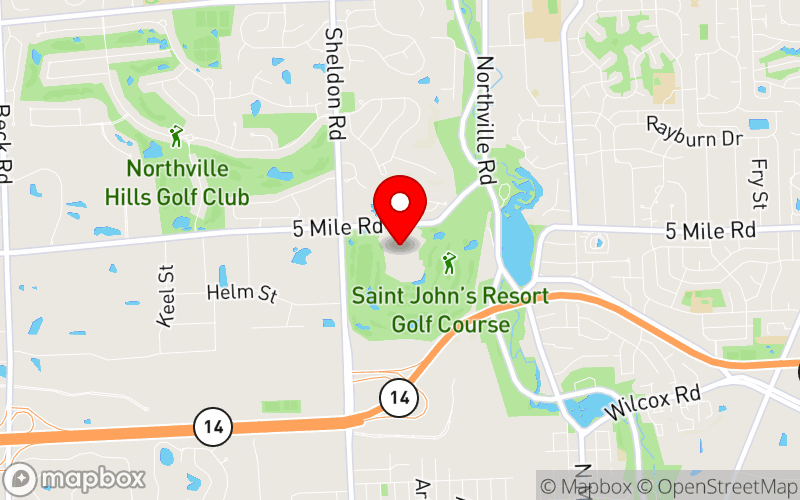 Map for Kevin's Song 2026 Suicide Prevention Education Summit at 44045 Five Mile Rd, Plymouth, MI 48170