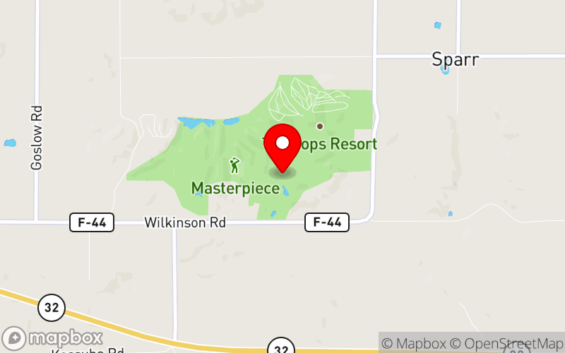 Map for 2026 Northern Michigan Behavioral Health Conference at Treetops Resort, Gaylord, MI